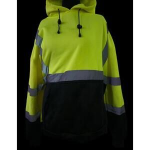 Bright Yellow Pullover WorkWear Hoodie, Size 3XL, UniSex, NWOT